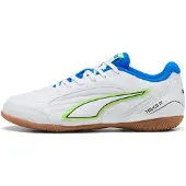 Puma TRUCO IV Futsal Boots Youth, Shoes, White/Green Glare/Ultra Blue, 37