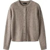 LMTD Cardigan - Strikk Short - Noos - NlfKleave - Mocha Marengs - - 13-14 år (158-164) - Cardigan