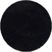 Strado Alpaca rundt teppe 120x120 AlpaBlack