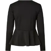 Pieces Alisa Peplum Langarmet T-skjorte