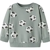 Name it Collegegenser - NmmLouie - Green Miljø - - 3 år (98) - Collegegenser