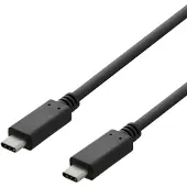 Deltaco USB-C til USB-C-kabel, 480 Mbit/s, 3A, 2m, svart