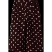 Name It Mini Bukser - Muslin - NmfNina - Bred - Chocolate Plum - - 3 år (98) - Bukser - bomull