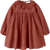 Lil´ Atelier Lil' Atelier Kjole - NmfNopa - Mahogni - - 4 år (104) - Kjole