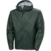 Helly Hansen for man. 53267 Moss green waterproof jacket (L), Casual, Polyurethane