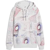 Puma Essentials Printed Graphic Hoodie Men, Clothing, White Glow Heather, S