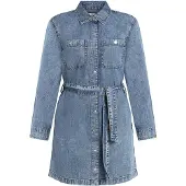 Calvin Klein Jeans Lv047h902g Langarmet Kort Kjole