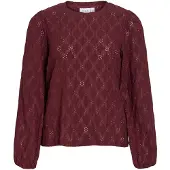 Vila Viasta Round Neck Langermet Topp