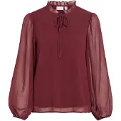 Vila Falia Langermet Bluse