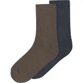 Name it Sokker - 2-pack - Ull/Bomull - NkmWak - Morel/Ombre Svar - - 37/39 - Sokker