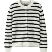 Name It Kids Genser - Strikk - NkfNerina - Antique White/Black - - 11-12 år (146-152) - Genser