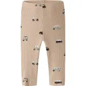 Name it Leggings - NbmOttomansk - Rib - Sesam - - 56 - Leggings