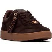 Carmela for woman. 16437202-MARRON Brown Leather Sneakers 164372 (39), Flat, Suede, Laces, Casual