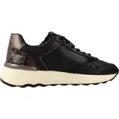 Carmela for woman. 16422104-NEGRO Black Leather Sneakers 164221 (36), 3 to 5 cm, Zip, Casual