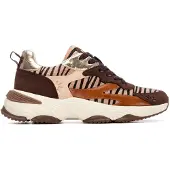 Refresh for woman. 17612101-CAMEL Brown sneakers 176121 (39), Beige, Flat, Laces, Casual