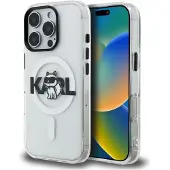 Karl Lagerfeld IML Choupette Sketch Logo MagSafe-etui til iPhone 16 Pro – gjennomsiktig