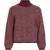 Vila Høyhalset Strikket Pullover