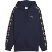 Puma Essentials Elevated Tape Relaxed Hoodie Men, Clothing, Navy, XL
