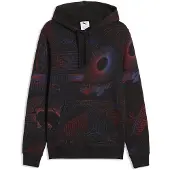 Puma Essentials Printed Graphic Hoodie Men, Clothing, Black, XL