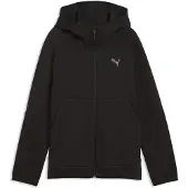 Puma PUMATECH Elevated Full-Zip Hoodie Youth, Clothing, Black, 15-16Y