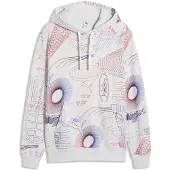 Puma Essentials Printed Graphic Hoodie Men, Clothing, White Glow Heather, L