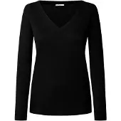 Pepe Jeans for woman. PL5000280 Branka black sweater (S), Casual, Viscose, Long sleeve