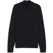 Hugo Boss for man. 50578016 Navy blue turtleneck sweater (L), Casual, Wool, Acrylic