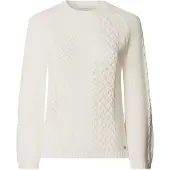 Pepe Jeans for woman. PL7000204 Aveline off-white sweater (XS), Casual, Cotton, Long sleeve