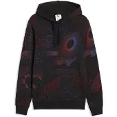 Puma Essentials Printed Graphic Hoodie Men, Clothing, Black, L