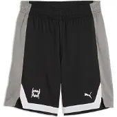 Puma Fundamentals Mesh 8" Basketball Shorts, Clothing, Black, XL