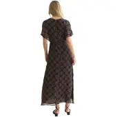 Scotch & Soda Ufu01638t Kortermet Midi-kjole