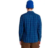 Timberland Indigo Check Regular Skjorte Med Lange Ermer