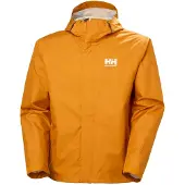 Helly Hansen for man. 62047 Seven J orange waterproof jacket (M), Casual, Polyester, Outdoor, Mustard