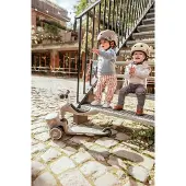 Scoot & Ride Highwaykick 1 Lifestyle - Brown Linjer - - OneSize - Sparkehjul