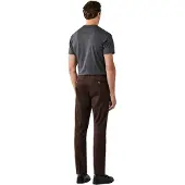 Hackett for man. HM2100116 Kensington brown chino trousers (32/30), Casual, Cotton
