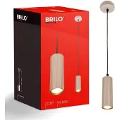 Briloner Hengelampe Ida, beige, 1 lyskilde, Ø 10 cm, GU10