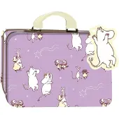 Barbo Toys Mumin - liten tinn-koffert - lilla