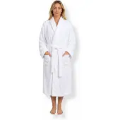 Nordstrand Morgenkåpe str. XXL/XXXL - Myk fleece - Hvit