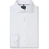 Olymp Japanese Knitted Skjorte White Hvit Størrelse