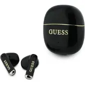 GUESS Gold Line Glossy Classic Logo TWS trådløse øretelefoner - svart