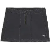 Puma FUTURE..ARCHIVE Washed Twill Skirt Women, Clothing, Black, M