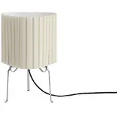 HAY bordlampe Canelé, hvit, høyde 37 cm, E14, tekstil
