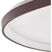 LUCANDE LED-taklampe Asken, 61 cm, brun, CCT, dimbar