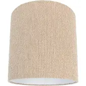 QAZQA Lampeskjerm i stoff beige med boucléstoff 40/40 cm