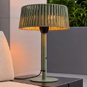 LUCANDE varmestråler Pyravo, grønn, aluminium, 70 cm, IP44