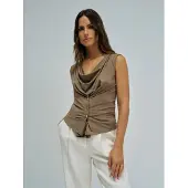 Salsa Jeans 21012157 Ermeløs T-skjorte