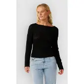 Rip Curl Bossa Nova Textured Langermet T-skjorte svart