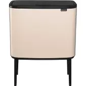 Brabantia Bo Touch Bin avfallsbøtte 3 x 11 L, myk beige