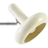 LINDBY gulvlampe Dylan, 2 lyskilder, krom/beige, 150 cm, E14