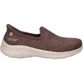 SKECHERS stretch damesneaker - Brun - Sko